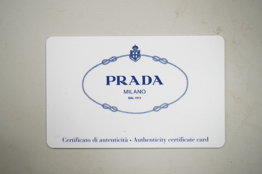 A Prada lady's purse, with authenticity certificate